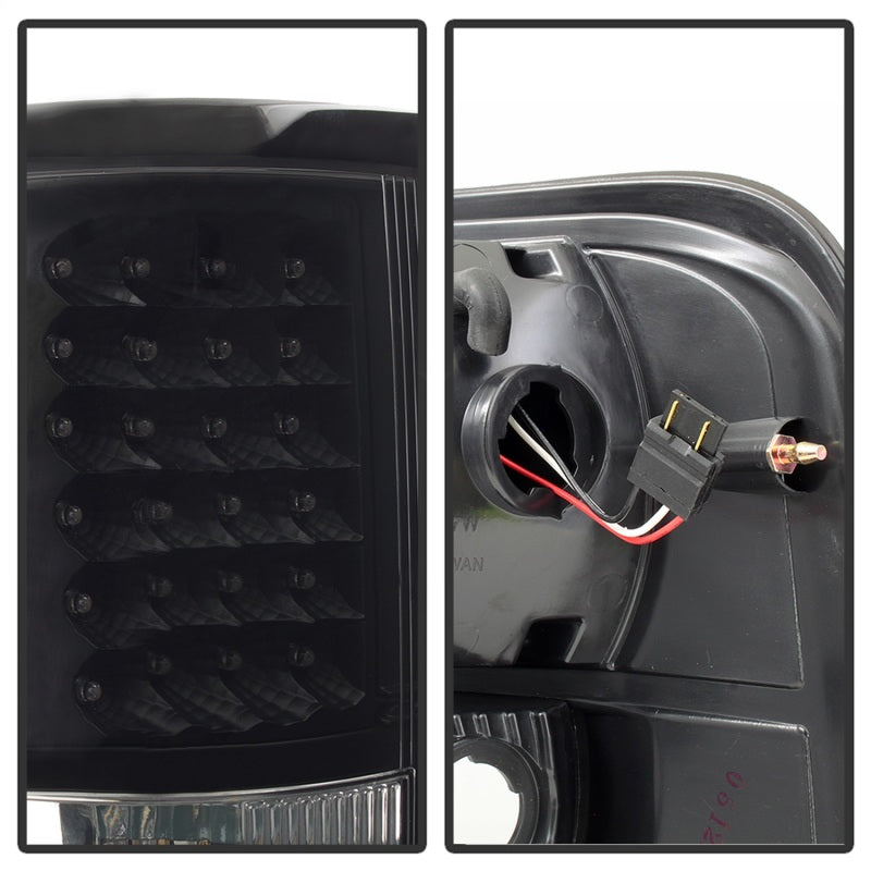 Xtune Ford F150 Styleside 04-08 (Not Fit Heritage & SVT) LED Tail Lights Black ALT-ON-FF15004-LED-BK - Mammoth Racing -