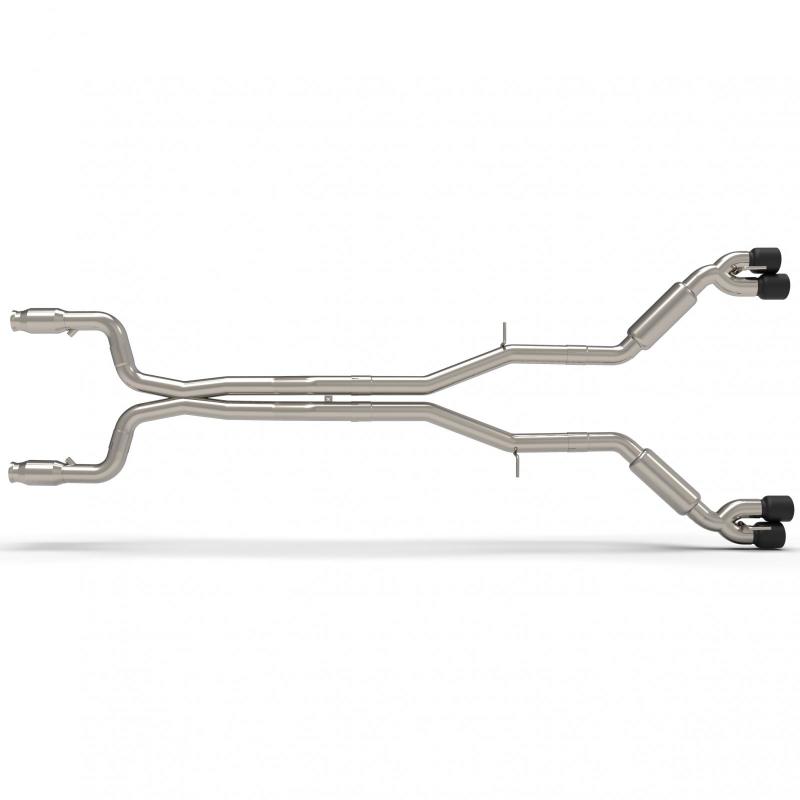 Kooks 16+ Chevy Camaro SS 6.2l 3in Catted Strt Screamer Full Exhaust w/Blk Tips (Use w/Kooks Header) - Mammoth Racing -