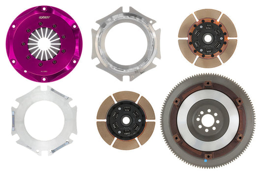 Exedy 2003-2007 Infiniti G35 V6 Hyper Twin Cerametallic Clutch Sprung Center Disc Push Type Cover - Mammoth Racing -