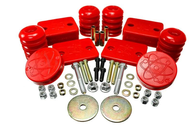 Energy Suspension 18-20 Jeep Wrangler JL Red Front Bump Stop Set (Set of 2) - Mammoth Racing -