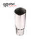 Diamond Eye TIP 4in-5inX16in VENTED/INTERCOOLER ROLLED-ANGLE SLOTTED POLISHED SS 15-DEGREE ANGLE CUT - Mammoth Racing -
