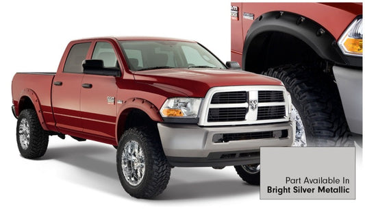 Bushwacker 16-18 Dodge Ram 2500 Fleetside Pocket Style Flares 4pc 76.3/98.3in Bed - Bright Silver - My Store