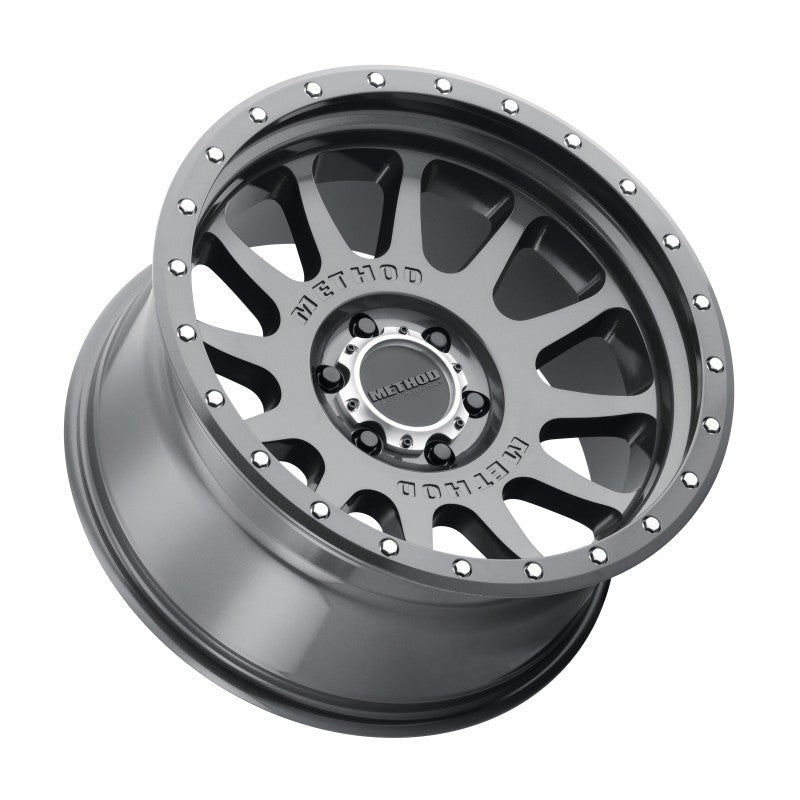 Method Mr605 NV 20x10 -24mm Offset 6x135 87mm CB Gloss Titanium Wheel - Mammoth Racing -