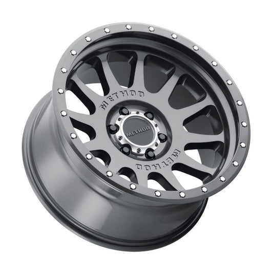Method Mr605 NV 20x10 -24mm Offset 6x5.5 106.25mm CB Gloss Titanium Wheel - Mammoth Racing -