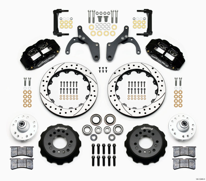 Wilwood Narrow Superlite 6R Front Hub Kit 12.88in Drilled 59-64 Chevy Impala / 63-64 Corvette - Mammoth Racing -