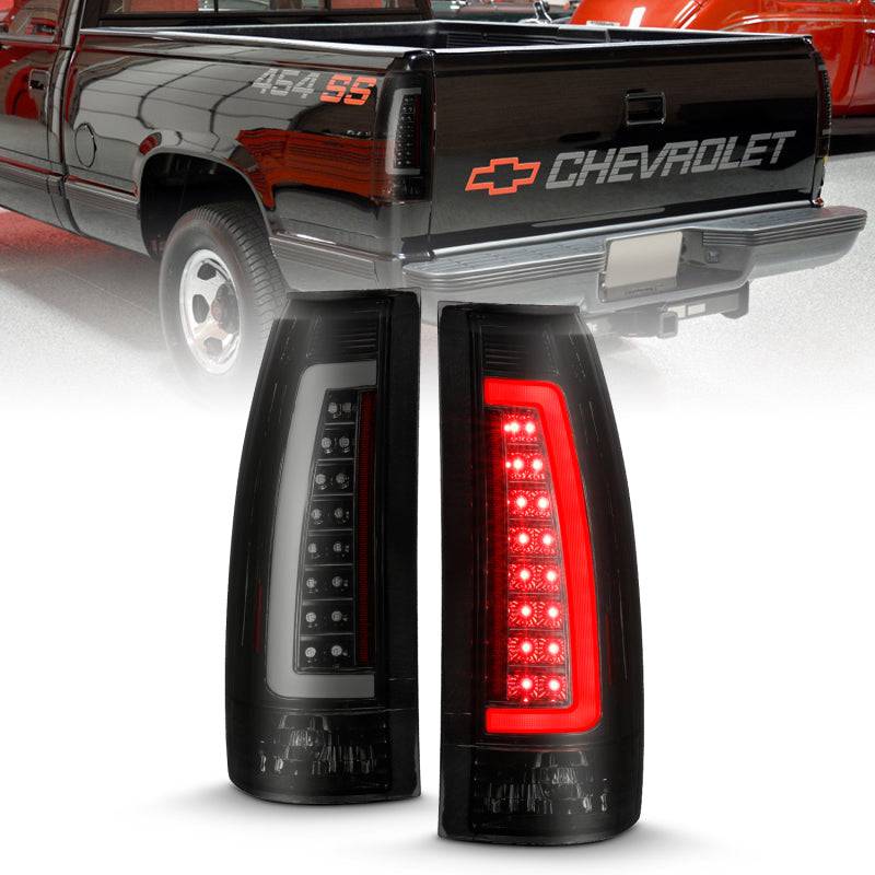 ANZO 1999-2000 Cadillac Escalade LED Taillights Black Housing Smoke Lens Pair - My Store