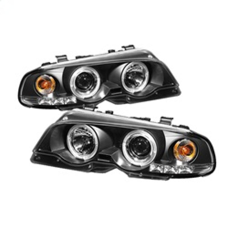 Spyder BMW E46 3-Series 00-03 2DR 1PC Projector Headlights LED Halo LED Blk PRO-YD-BMWE46-2D-HL-BK - Mammoth Racing -