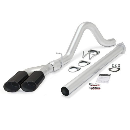 Banks Power 15-16 Ford 6.7L F250-350-450 CCSB/CCLB Monster Exh Sys - Single Dual Exh w/ Black Tip - Mammoth Racing -