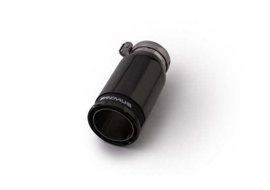 Remus Universal Sport Exhaust 84mm Blk Chrm Straight w/Carbon Insert & Adj Clamp Tail Pipe (Single) - Mammoth Racing -