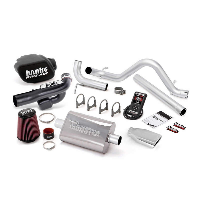 Banks Power 12-14 Jeep 3.6L Wrangler (All) 4dr Stinger Sys w/ AutoMind - SS Single Exh w/ Chrome Tip - Mammoth Racing -