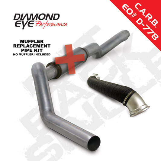Diamond Eye KIT 5in CB MRP SGL w/ TDP AL 06-07 Chevy/GMC 6.6L Duramax 2500/3500 - Mammoth Racing -