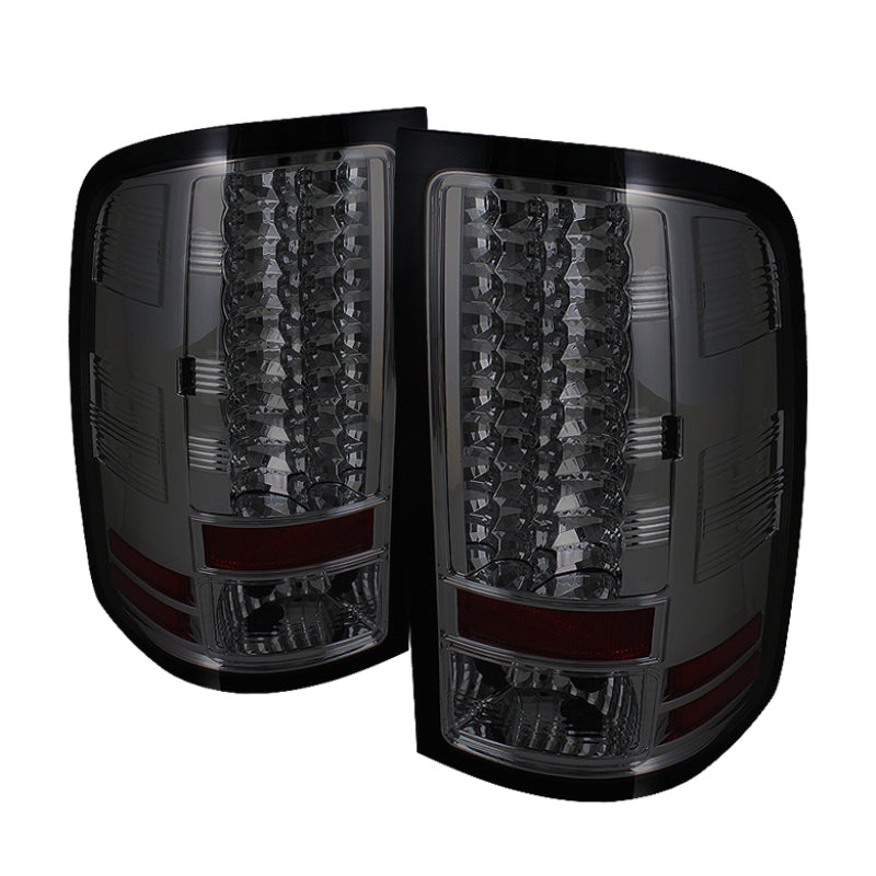 Spyder GMC Sierra 07-13 (Not fit 3500 Dually 4 Rear Wheels)LED Tail Lights Smoke ALT-YD-GS07-LED-SM - Mammoth Racing -