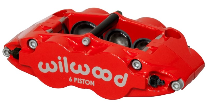 Wilwood Caliper-Narrow Superlite 6r-lh - Red 1.62/1.12/1.12in Pistons 1.10in Disc - Mammoth Racing -