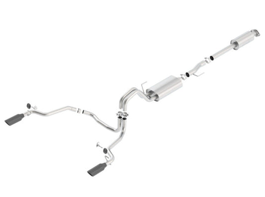 Borla 15-17 F-150 2.7/3.5L V6 EcoBoost / 5.0L V8 Black Chrome Cat-Back Touring Exhaust - My Store