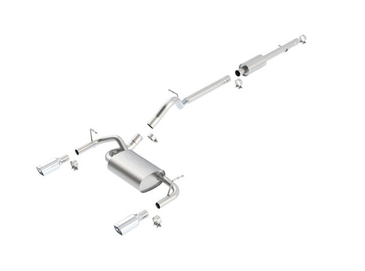 Borla 12-16 Jeep Wrangler JK 3.6L AT/MT 4Wheel 4dr Truck Single Split Rear Exit Catback Exhaust - My Store
