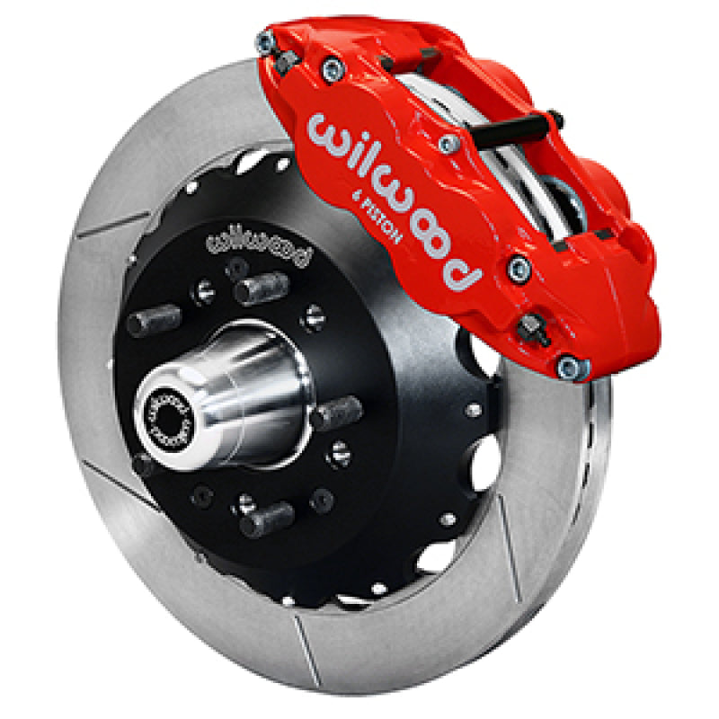 Wilwood 55-57 Chevy Bel Air Superlite 6R Kit, 5 x 4.50in/4.75in Hub - 12.88in Slotted - Red - My Store