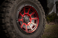 Icon Victory 17x8.5 6x135 6mm Offset 5in BS Satin Black w/Red Tint Wheel - Mammoth Racing -