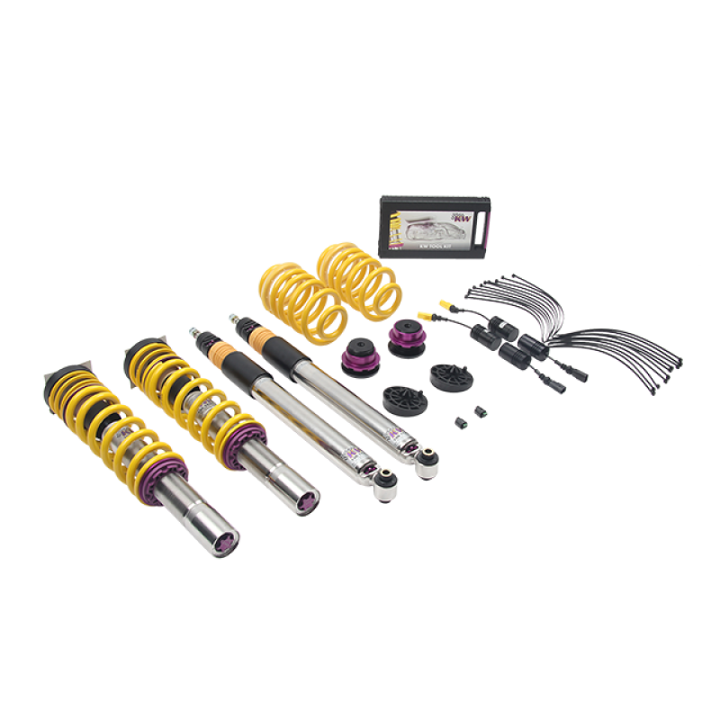 KW Coilover Kit V3 2017+ Audi A4 (B9) Sedan 2wd w/ Electronic Dampers - Mammoth Racing -