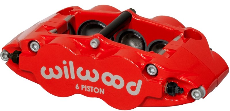 Wilwood Caliper-Forged Narrow Superlite 6r-l/h 1.75/1.25/1.25in Pistons 1.10in Rotor - Red - Mammoth Racing -