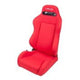 NRG Sport Seats (Pair) Type-R Cloth w/NRG Logo - Red w/Red Stitch - My Store