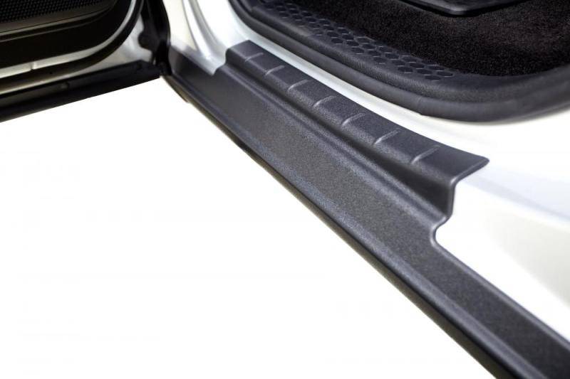 Bushwacker 99-16 Ford F-250 Super Duty Crew Cab Trail Armor Rocker Panel / Sill Plate Cover - Black - Mammoth Racing -