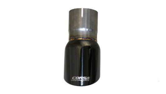 Corsa Single Universal 2.75in Inlet / 3.5in Outlet Black PVD Pro-Series Tip Kit - Mammoth Racing -