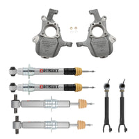 Belltech 21+ GM SUV SWB Only Front and Rear Lowering Kit w/ Street Performance Struts - Mammoth Racing -