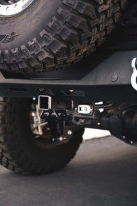 DV8 Offroad 07-21 Jeep Wrangler (JK/JL) Bolt-On Hitch w/ Lights - Mammoth Racing -