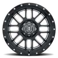 Icon Alpha 20x9 6x135 16mm Offset 5.625in BS Gloss Black Milled Spokes Wheel - Mammoth Racing -