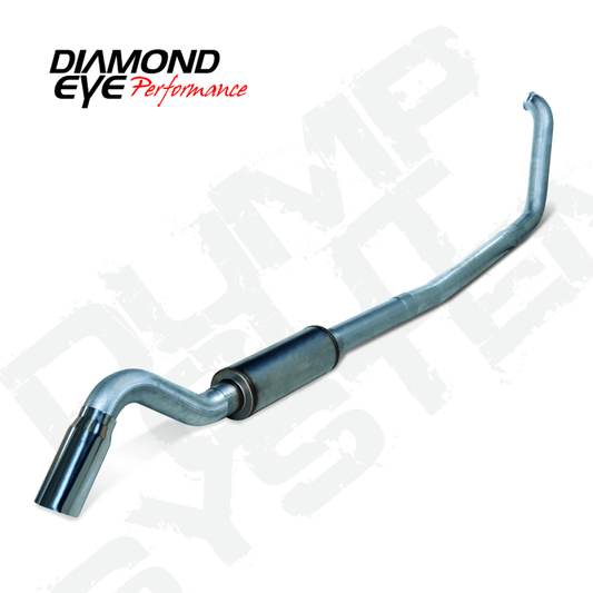 Diamond Eye KIT 4in TB SGL SS: TURN DOWN 00-03 FORD 7.3L F250/F350 - Mammoth Racing -