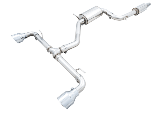 AWE 2022 VW GTI MK8 Touring Edition Exhaust - Chrome Silver Tips - My Store