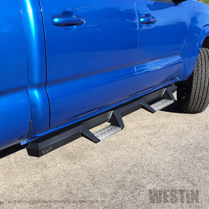 Westin 05-20 Toyota Tacoma Double Cab HDX Stainless Drop Nerf Step Bars - Textured Black - Mammoth Racing -