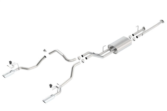 Borla 14-15 Toyota Tundra 4.6L/5.7L Crew Max SB DC SB Touring Cat Back Exhaust Dual Split Rear Exit - My Store