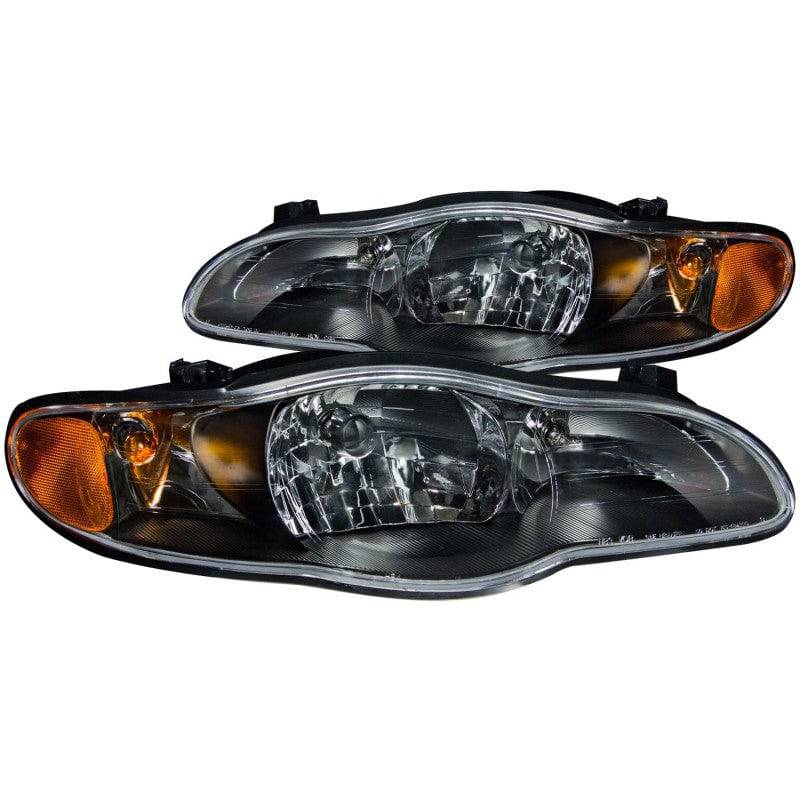 ANZO 2000-2005 Chevrolet Monte Carlo Crystal Headlights Black - My Store