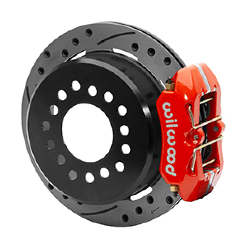Wilwood Dynapro Low-Profile 11.00in P-Brake Kit Dust Seal 2.36in Offset - Drilled Red - My Store