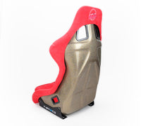 NRG FRP Bucket Seat ULTRA Edition - Large (Red Alcantara/Gold Glitter Back) - My Store