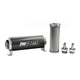 DeatschWerks Stainless Steel 3/8in 10 Micron Universal Inline Fuel Filter Housing Kit (160mm) - Mammoth Racing -