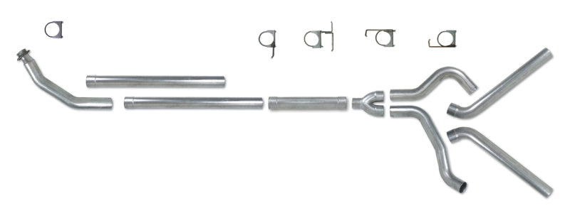 Diamond Eye KIT 4in TB MFLR RPLCMENT PIPE DUAL SS: 94-02 DODGE CUMMINS 5.9L - Mammoth Racing -