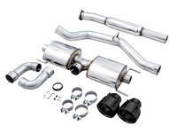 AWE Subaru BRZ/ Toyota GR86/ Toyota 86 Touring Edition Cat-Back Exhaust- Diamond Black Tips - Mammoth Racing -