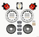 Wilwood Combination Parking Brake Rear Kit 12.88in Drilled Red Honda S2000 - Mammoth Racing -