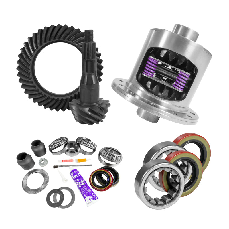 Yukon 9.75in Ford 3.73 Rear Ring & Pinion Install Kit 34 Spline Positraction Axle Bearings - My Store