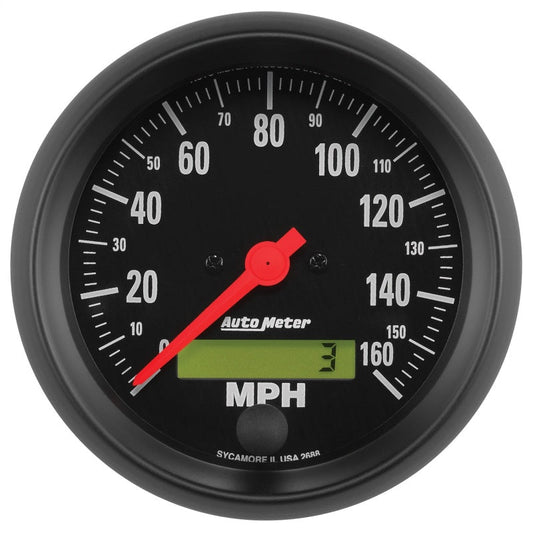 Autometer Z-Series 3 3/8in 160 MPH Electric Speedometer w/ LCD Odometer - My Store