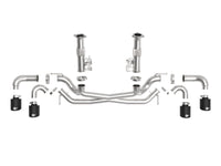 aFe MACH Force-Xp 3in to 2-1/2in 304SS Cat-Back (No Muff.) 2020 Chevy Corvette (C8) 6.2L - Black Tip - Mammoth Racing -