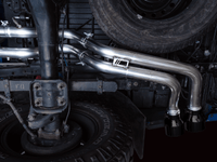 AWE 16-22 Toyota Tacoma 0FG Catback Exhaust w/ BashGuard - Dual Diamond Black Tips - My Store