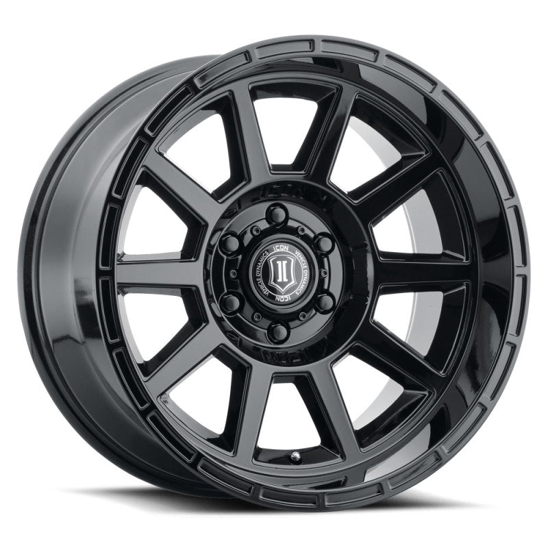 Icon Recoil 20x10 5x150 -24mm Offset 4.5in BS Gloss Black Wheel - Mammoth Racing -