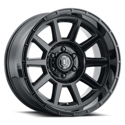 Icon Recoil 20x10 5x5 -24mm Offset 4.5in BS Gloss Black Wheel - Mammoth Racing -