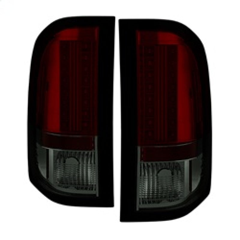 Spyder Chevy Silverado 07-13 LED Tail Lights Red Smoke ALT-YD-CS07-LED-RS - Mammoth Racing -