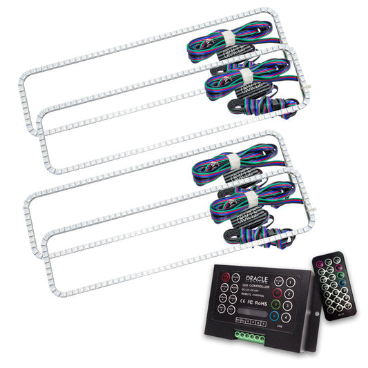 Oracle GMC Yukon 92-99 Dual Halo Kit - ColorSHIFT w/ 2.0 Controller - Mammoth Racing -