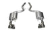 Corsa 15-16 Ford Mustang GT 5.0 3in Axle Back Exhaust Polish Quad Tips (Sport) - Mammoth Racing -