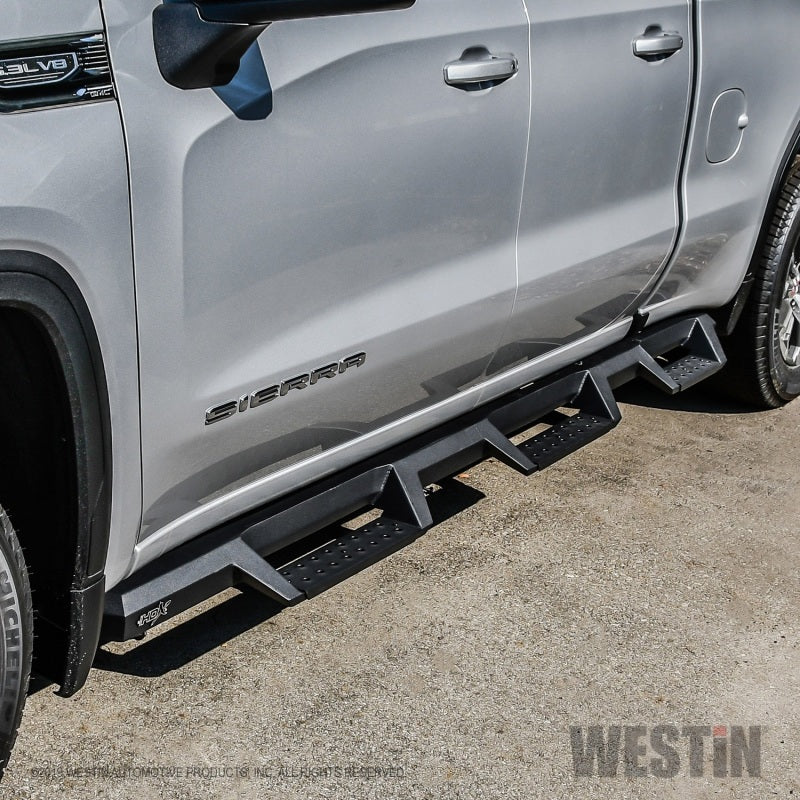 Westin 19-20 GM 1500 DC 6.5ft bed (Excludes LD/Limited) HDX Drop W2W Nerf Step Bars - Textured Black - Mammoth Racing -